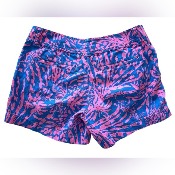Lilly Pulitzer Callahan Rolling In Grass Zebra Shorts Size 0 - Picture 3 of 10